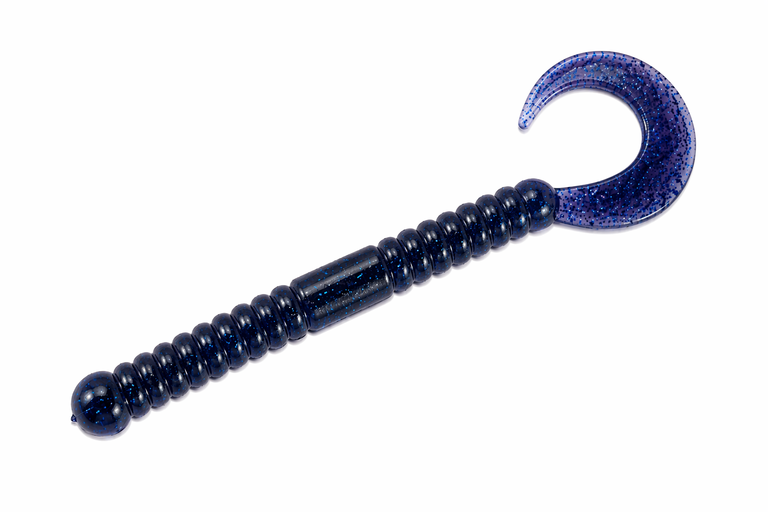 Wurble Curly Tail Worm for Bass Fishing - 8 Pack