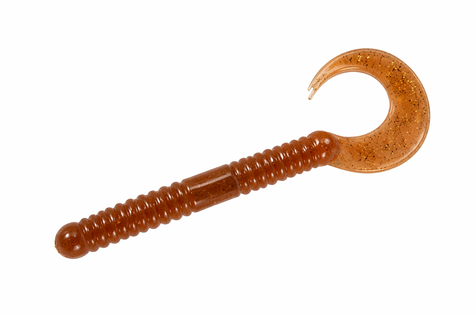 Wurble Curly Tail Worm for Bass Fishing - 8 Pack