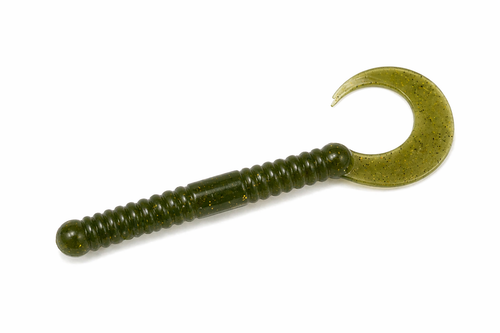 Wurble Curly Tail Worm for Bass Fishing - 8 Pack