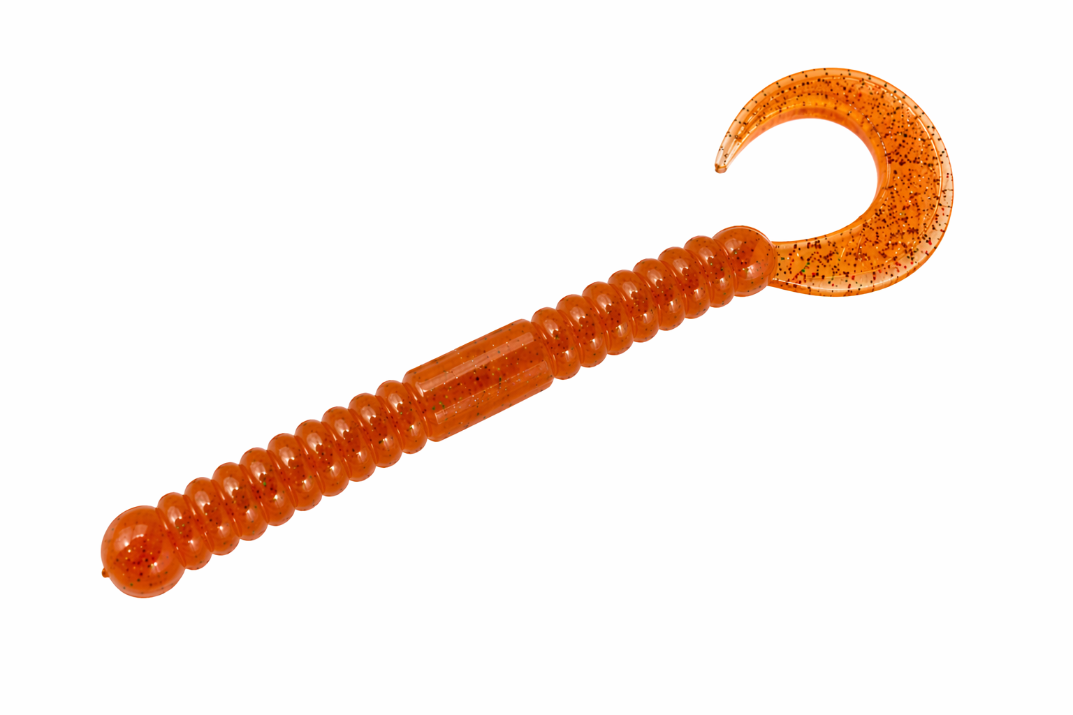 Wurble Curly Tail Worm for Bass Fishing - 8 Pack